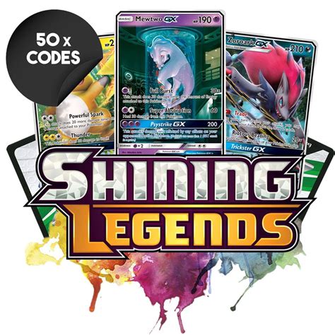 Shining Legends Pokemon Tcg Codes Bulk 50x Buy Ptcgl Codes