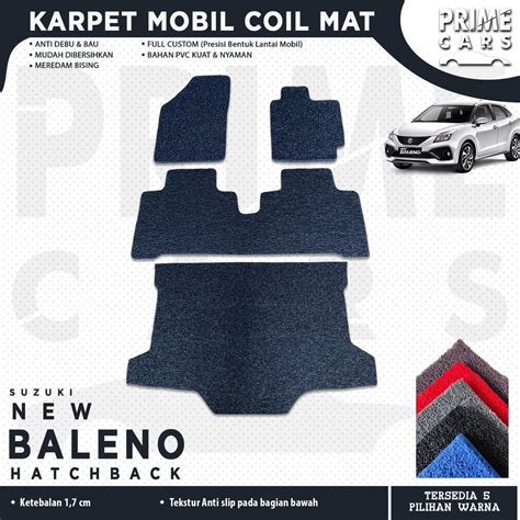 Jual Karpet Mobil Coil Mat Baleno Hatchback Full Set Bagasi 2 Baris