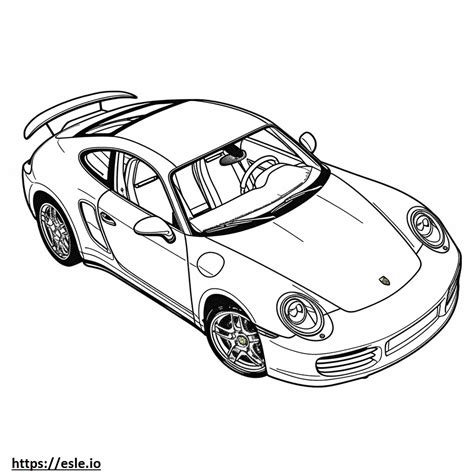 Porsche 911 Turbo S Coupe Coloring Page