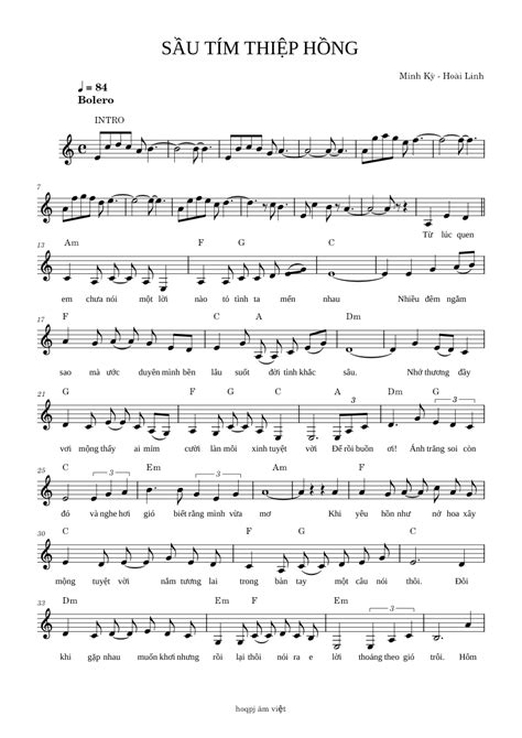 SẦU TÍM THIỆP HỒNG Am1 Sheet music for Piano (Piano Trio) | Musescore.com