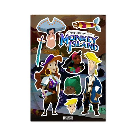 Return To Monkey Island Sticker Pack Devolver Digital