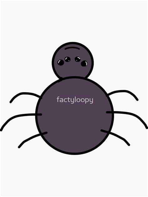 Itsy Bitsy Spider Sticker For Sale By Factyloopy Redbubble