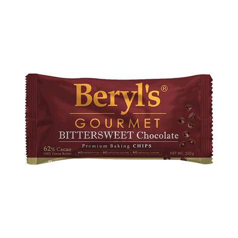 Beryl's Gourmet Bittersweet Chocolate Premium Baking Chips (62% Cacao)