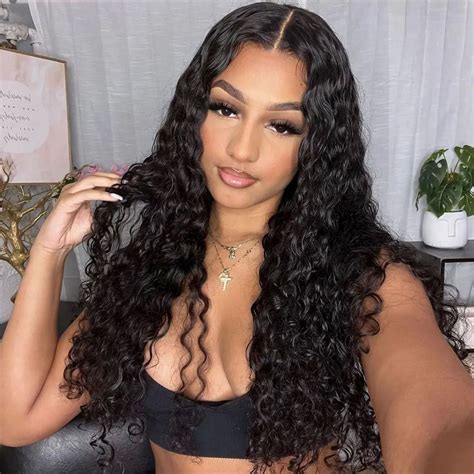 Part Max X Lace Wig Water Wave Glueless Wig Pre Bleached Knots Pre