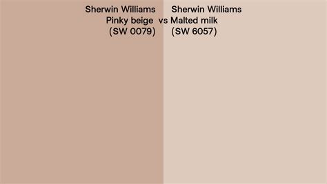 Sherwin Williams Pinky Beige Vs Malted Milk Side By Side Comparison