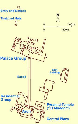 Map Of Uxmal