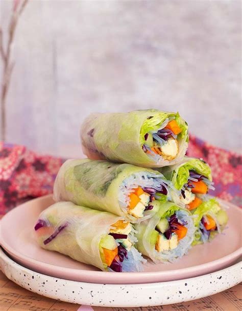 Recettes De Rouleaux De Printemps V G Tariens Elle Table