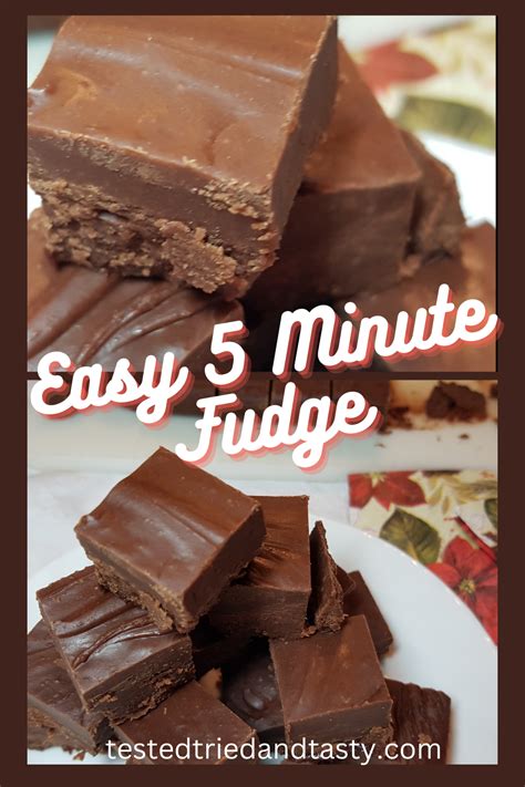 Easy 5 Minute Fudge Recipe Tested Tried And Tasty Food Recipe Fudge Recipe Evaporated