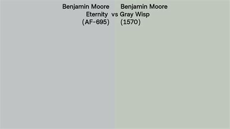 Benjamin Moore Eternity Vs Gray Wisp Side By Side Comparison