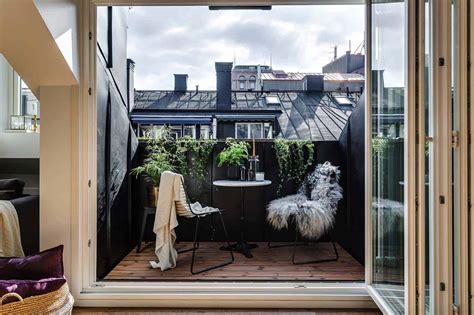 33 Incredibly Inspiring Scandinavian Style Outdoor Balcony Ideas