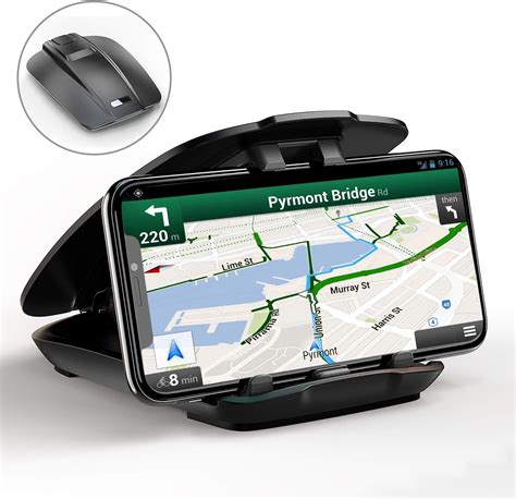 Cocoda Car Phone Holder Black Car Mount Dashboard Phone Stand Amazon