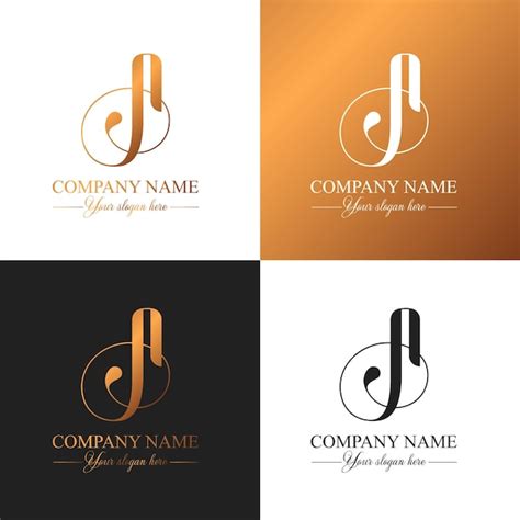 Um Monograma De Letras Luxo Elegante Um Logotipo Estilo Caligráfico Identidade Corporativa E