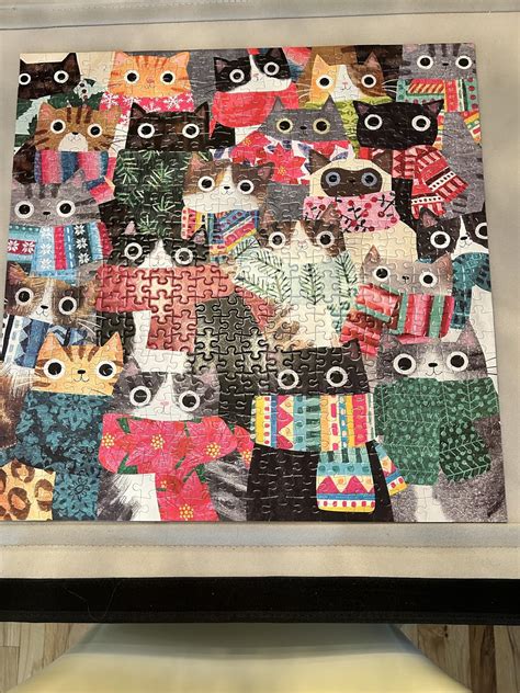 Amazon Wintry Cats 500 Piece Puzzle From Galison 20 X 20