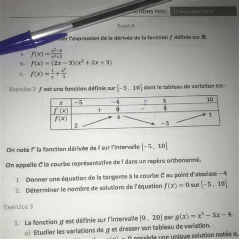 Bonjour Comment déterminer le nombre de solutions de léquation F X