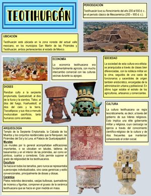 Solved Cual Es La Cultura Que Heredo De Los Teotihuacanos La