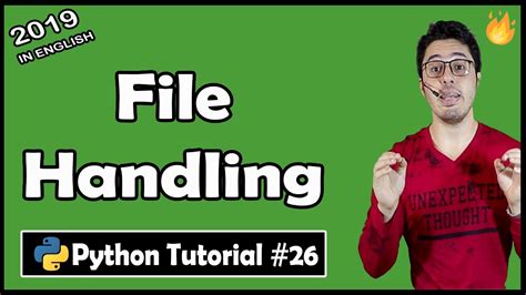 File Handling In Python Python Tutorial 26 Youtube