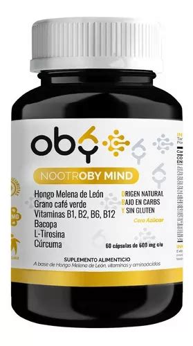 Oby Nootropicos Neuroprotector Concentración Memoria Sabor Sin Sabor