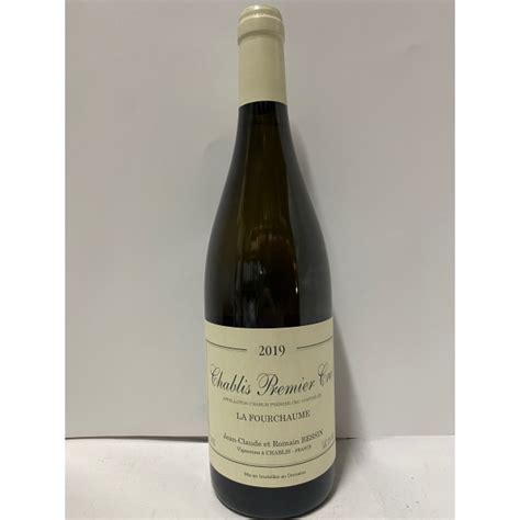 Domaine Jean Claude Bessin Tremblay Chablis Premier Cru Fourchaume 2019