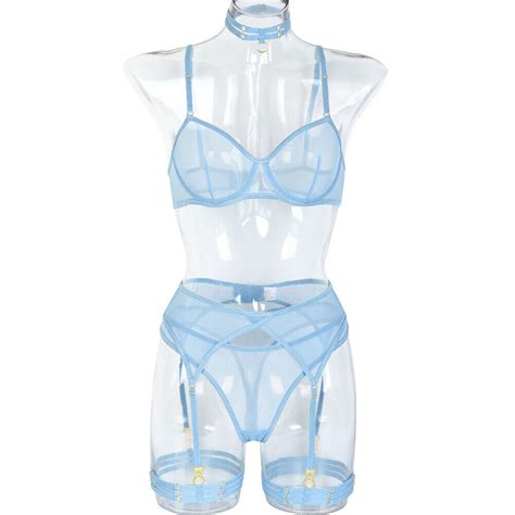 Womens Sexy Lingerie Garter Belt Set Babydoll Sleepwear Lace Teddy