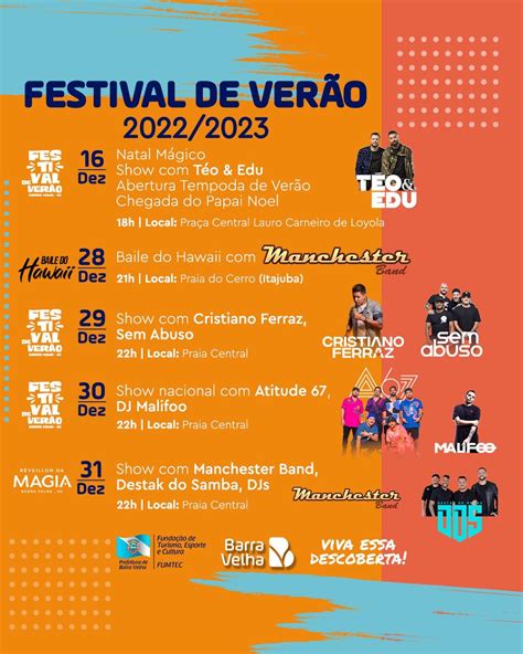 Barra Velha Divulga Agenda Do Festival De Ver O Penha