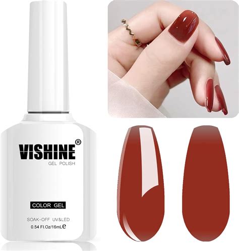 Vishine Vernis Gel Semi Permanent Couleur Translucide Ml Vernis