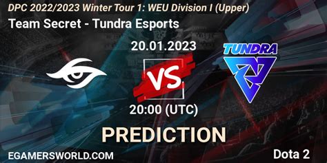 Team Secret Tundra Esports прогноз 20 01 2023 at 19 55 Dota 2 DPC