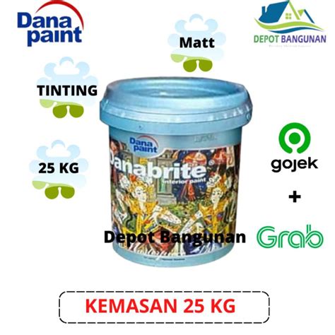 Jual Cat Tembok Cat Plafon Tinting Dana Paint Danabrite Interior 25 KG