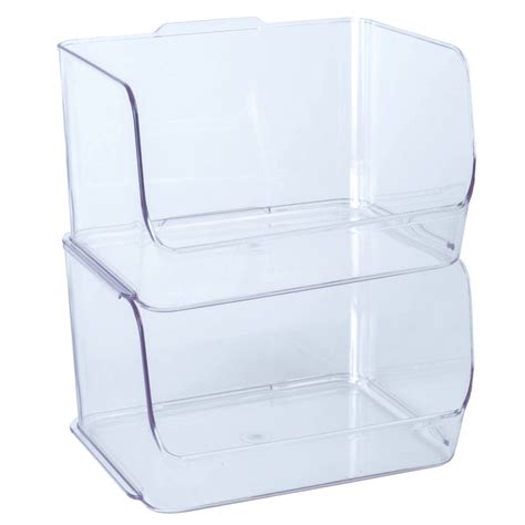 Clear Stacking Bin Small – Clearly Organized