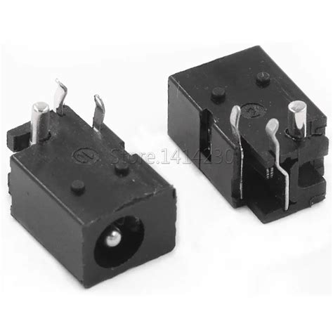 10Pcs DC 023 4 0mm X 1 7mm Schwarz DC Power Jack Buchse Stecker DC023 4