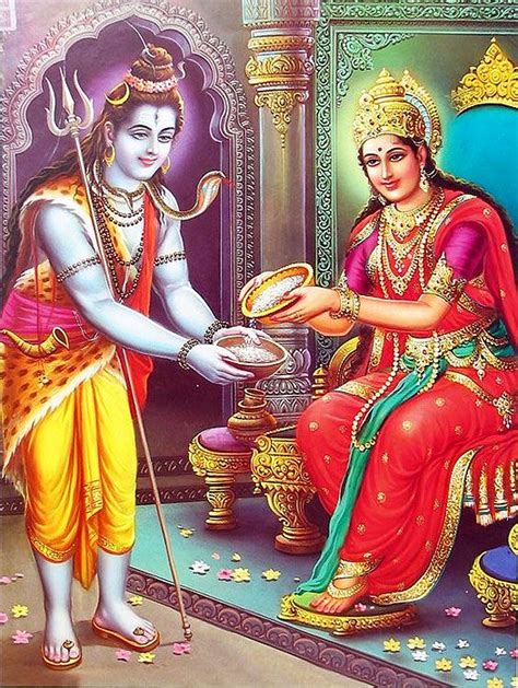 Annapurna Gives Alms To Shiva