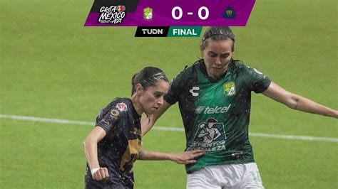 León Y Pumas No Se Ayudan En La Liga Bbva Mx Femenil Deportes Liga Mx