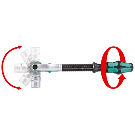 Wera 05003500001 8000 A Zyklop Speed Ratchet 14 Drive Rapid Electronics