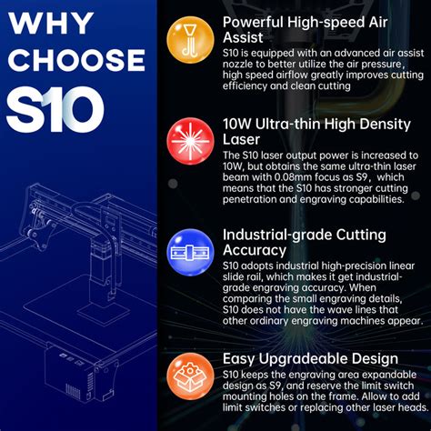 SCULPFUN S10 10W Laser Engraver Machine – Sculpfun