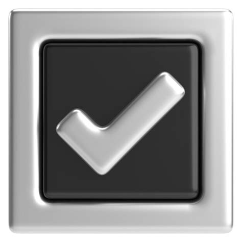 Premium AI Image 3D Checkbox Check Mark 3D Illustration