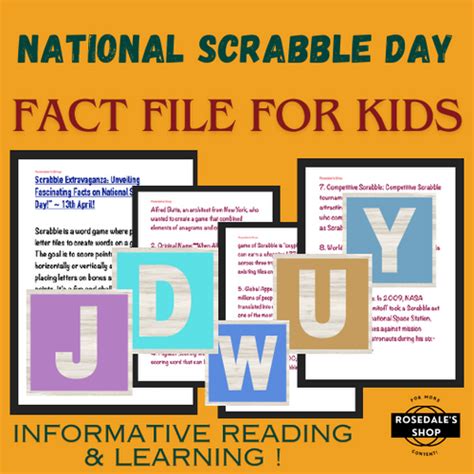 National Scrabble Day ~ Fascinating Facts About Scrabble 13th April