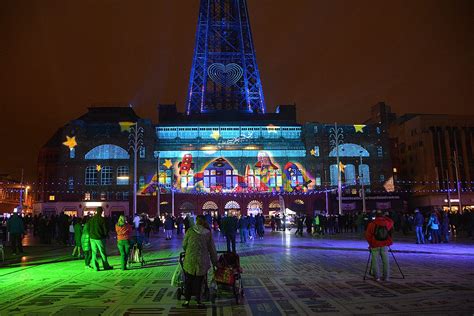 LightPool Digital Projection Show onto the Blackpool Tower • The Blackpool Illuminations