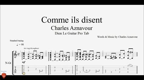 Learn Comme Ils Disent On Guitar Easy Tutorial Tab Youtube