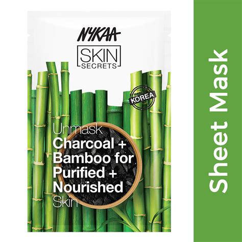 Buy Nykaa Skin Secrets Exotic Indulgence Charcoal Bamboo Sheet Mask