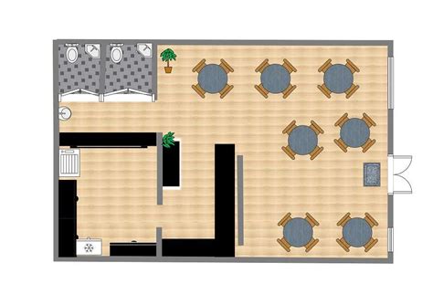 10 Free Cafe Floor Plan Ideas by EdrawMax