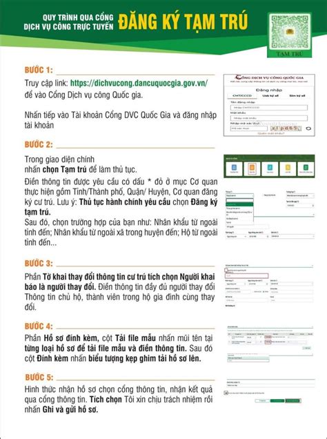 Hưởng dẫn đăng ký thường trú tạm trú khai báo lưu trú khai báo tạm