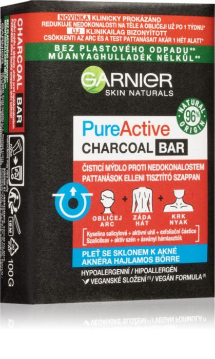 Garnier Pure Active Charcoal Bar Cleansing Soap Uk