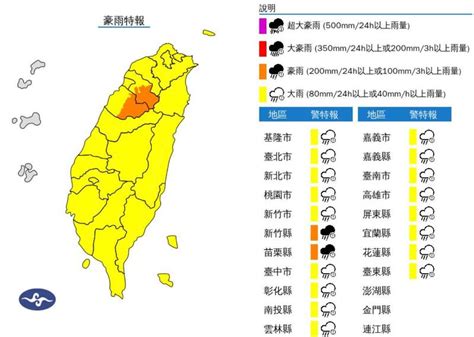 全台19縣市豪、大雨特報 3縣市大雷雨狂炸 生活 自由時報電子報