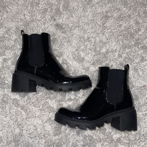 Justfab Womens Black Boots Depop