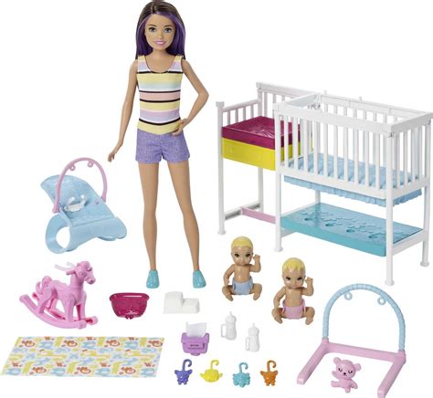 Barbie B B Et Accessoires De Bain Ghv Coffret Poup E Mannequin