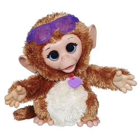 Amazon.com: FurReal Friends Baby Cuddles My Giggly Monkey Pet Plush ...