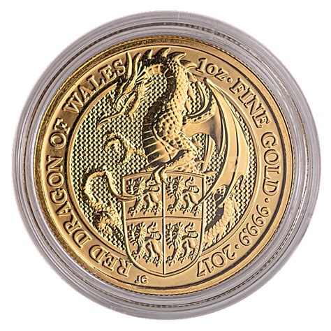 United Kingdom Gold Queen S Beast 2017 Griffin 1 Oz