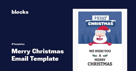 Merry Christmas Email Template | Spread Festive Joy - Blocks