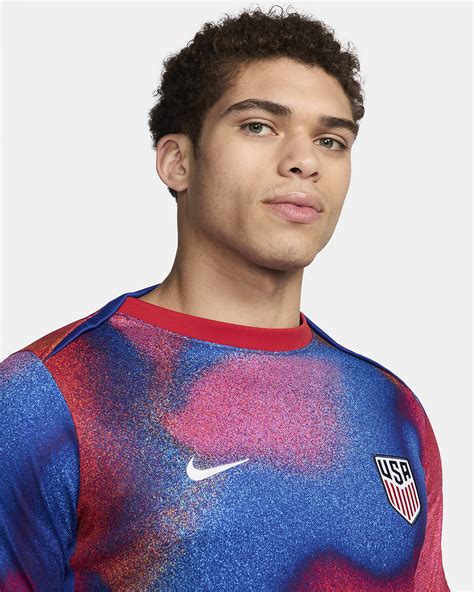 Usmnt Academy Pro Men S Nike Dri Fit Soccer Pre Match Short Sleeve Top