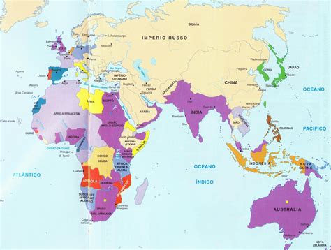 Os Impérios Coloniais europeus no início do século XX