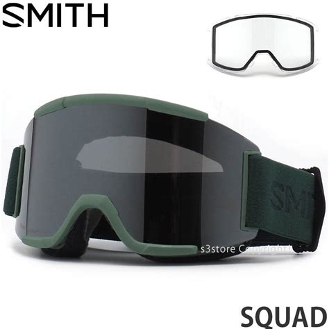 未使用1円 23 24 SMITH SQUAD GOGGLE ALPINE GREEN VISTA CHROMAPOP SUN